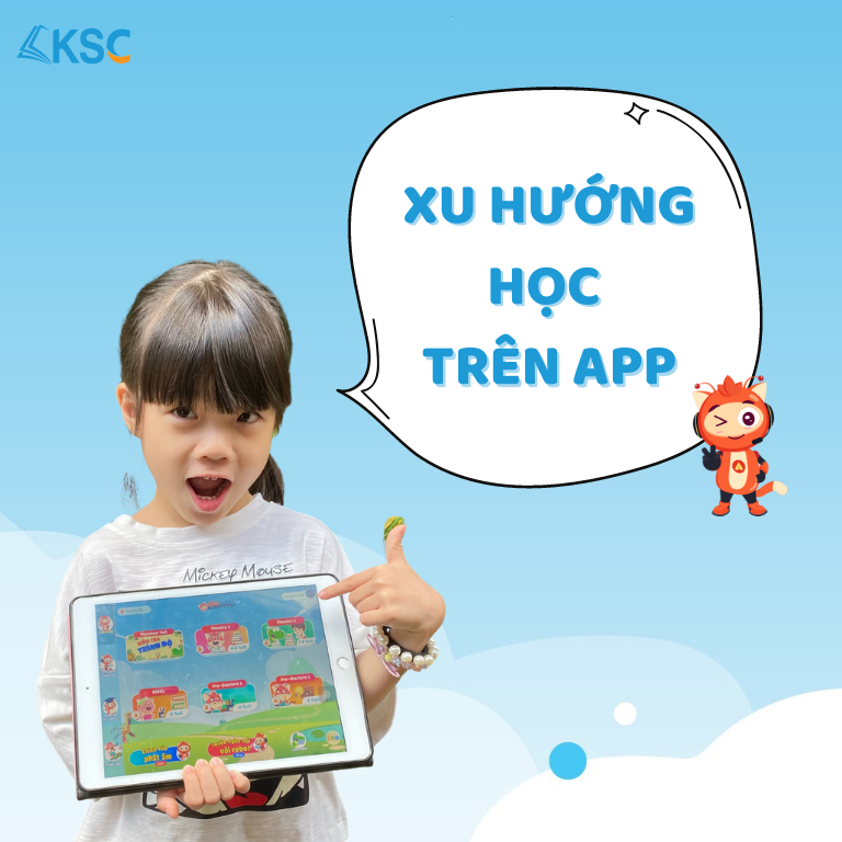 Xu hướng học trên app có sử dụng phương pháp Glenn Doman